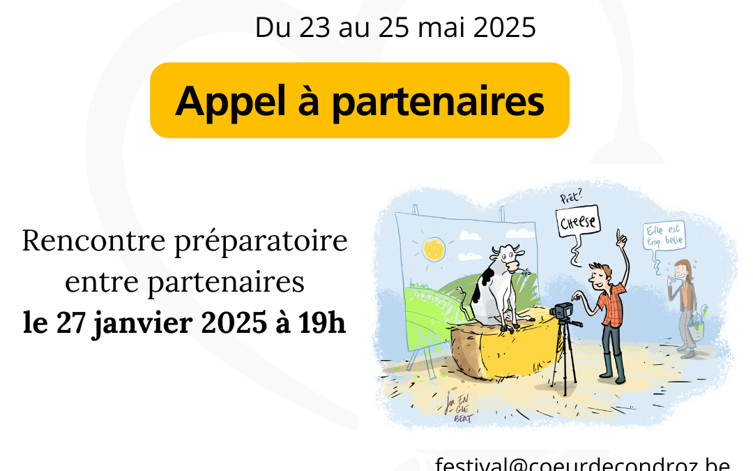 Festival Nourrir le 💚 de Condroz – Appel aux partenaires